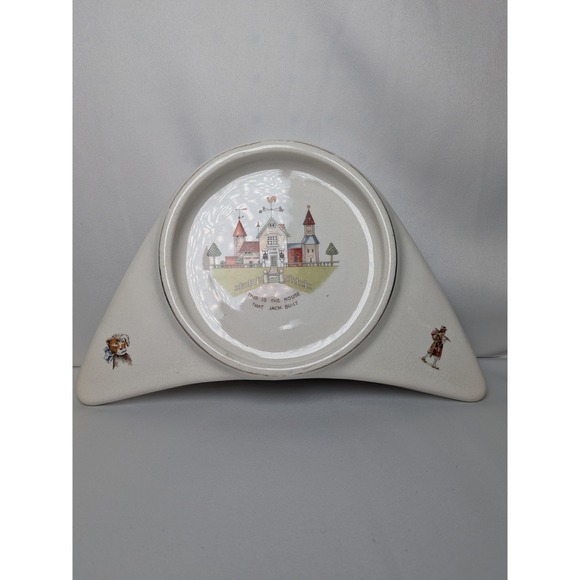 Other - 1912 Antique Underwood High Chair Plate "This‎ Is the House That Jack Built"